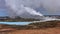 Gunnuhver hot spring and steam vents in Iceland