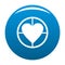 Gunpoint heart icon blue