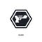 guns isolated icon. simple element illustration from signs concept icons. guns editable logo sign symbol design on white