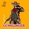 Gunslinger vector illustration