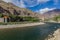 Gunt river in Khorog town, Tajikist