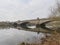 Gunthorpe Bridge, spanning the River Trent on a cold winter morning