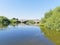 Gunthorpe Bridge spanning the River Trent on a summer morning