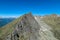 Gurglitzen - Panoramic view of unique mountain ridge Boese Nase in Ankogel Group, Carinthia, Austria