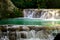 Gurleyik waterfall and water powered grain mill in Mihaliccik Eskisehir Turkey