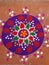 Guru Purnima, Kartik Purnima & Sharad Purnima Rangoli Design & Diwali Lakshmi devi pada pooja rangoli design.