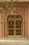 Gurudwara sahib door with red stone work designing
