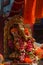 Guruji Talim Ganapati gold plated small idol.