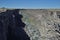 Gushing spring Devil`s Washbowl Malad Gorge Hagerman Idaho horizontal wide angle