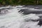 Gushing waters of the Rhine falls