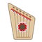 Gusli color icon. Russian psaltery.