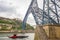 Gustave Eiffel Maria Pia railway bridge Douro river Porto Oporto tourist boat