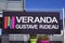 Gustave rideau logo and text sign of veranda manufacturer for home and garden
