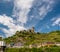 Gutenfels Castle and vineyards at Rhine Valley near Kaub, Germany.