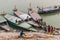 GUWAHATI, INDIA - JANUARY 31, 2017: People boarding a boat at Peacock Umananda island in Brahmaputra river near Guwahati, Ind