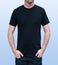 Guy black tshirt with model mockup