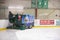 Guy driving an ice resurfacer or zamboni