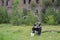 Guy sitting in front of Fort de la Chartreuse