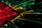 Guyana abstract fireworks sparkling flag. New Year, Christmas and National day concept