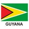 Guyana flags icon vector design symbol of country