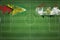 Guyana vs Egypt Soccer Match, national colors, national flags, soccer field, football game, Copy space