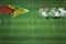 Guyana vs Syria Soccer Match, national colors, national flags, soccer field, football game, Copy space
