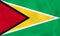 Guyana waving flag. Guyana national flag background texture