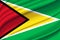 Guyana waving flag illustration.