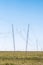Guyed cross-rope suspension pylons near Jagersfontein