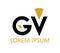 GV Diamond Logo Design