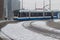 GVB fast tram at Amsterdam central in snow