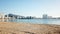 Gwangan Bridge and Haeundae aerial view at Sunrise, Busan, South Korea.