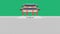 Gwanghwamun square gate and long wall and large courtyard at gyeongbokgung palace in seoul south korea vector illustration eps10