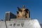 Gwanghwamun square , Statue of King Sejong and Statue of Yi Sun-Shin near Sejon center during winter morning at Jongno-gu , Seoul