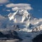 Gyachung Kang 7952m within clouds near Cho Oyu