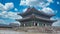 Gyeongbok palace in Seoul City, Gyeongbokgung palace landmark of Seoul, South Korea, Korean wooden traditional house in