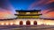 Gyeongbok palace in Seoul City, Gyeongbokgung palace landmark of Seoul, South Korea, Korean wooden traditional house in