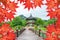 Gyeongbokgung Palace with Colorful autumn leaves in Seoul korea.