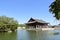 Gyeonghoeru Pavilion surrounded by pond