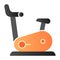 Gym bicycle flat icon. Fitness color icons in trendy flat style. Exercise bike gradient style design, designed for web