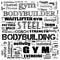 gym, body building, weight lifting, sports word cloud, this word cloud use as banner, painting, motivation, web-page, website