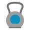 Gym equipment kettlebell isolated flat