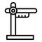 Gym equipment stand icon outline vector. Cardio sport