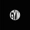 Gym inflated logo. White color gym text vector design