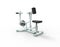Gym rowing machine. 3D image