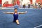 Gymnast on floor