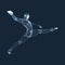 Gymnast. Man. 3D Human Body Model. Gymnastics Activities for Icon Health and Fitness Community.