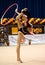 Gymnast performs at Irina Deleanu Orange Trophy