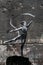 Gymnast with ribbon - Banksy graffiti in Irpin, Ukraine