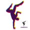 Gymnast. Silhouette of a Dancer. Sport Symbol. Vector Illustration